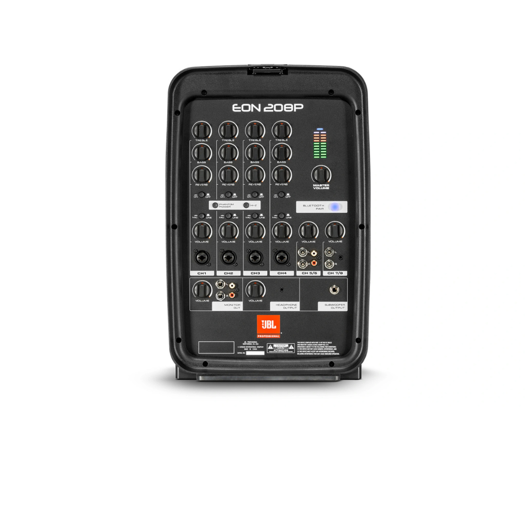 JBL EON208P Packaged 8" 2-Way PA with Powered 8-Channel Mixer and Bluetooth®