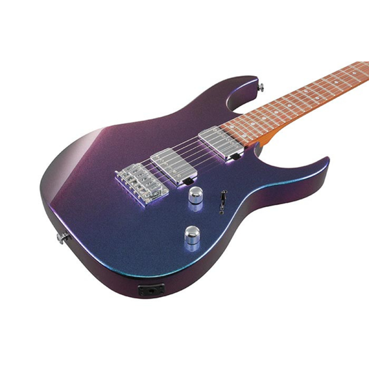Ibanez GRG121SP 6 String Solid Body Electric Guitar Blue Metal Chameleon