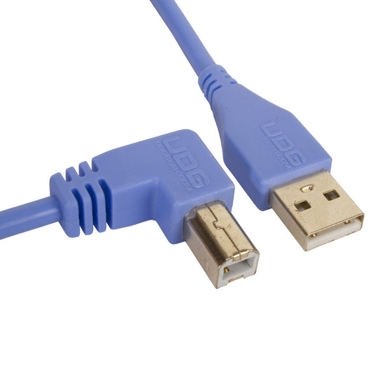 U95005LB - UDG Ultimate Audio Cable USB 2.0 A-B Blue Angled 2m