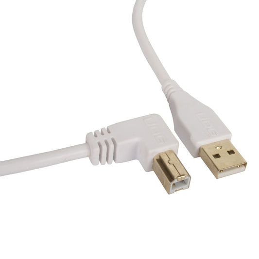 U95005WH - UDG Ultimate Audio Cable USB 2.0 A-B White Angled 2m