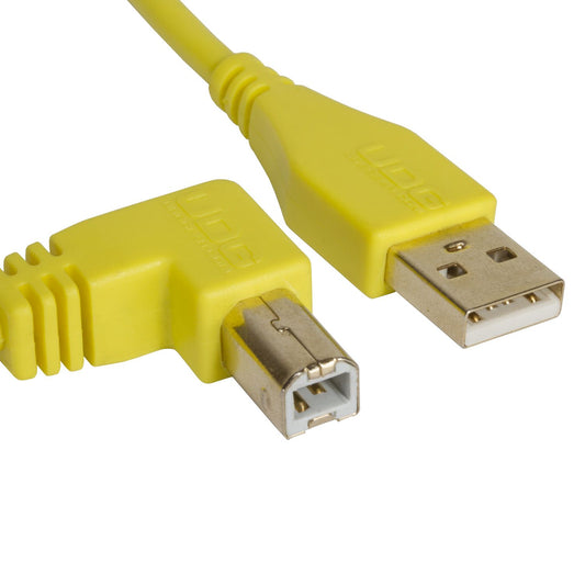 U95005YL - UDG Ultimate Audio Cable USB 2.0 A-B Yellow Angled 2m