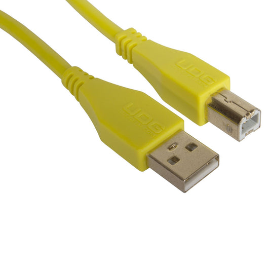 U95002YL - UDG Ultimate Audio Cable USB 2.0 A-B Yellow Straight 2m