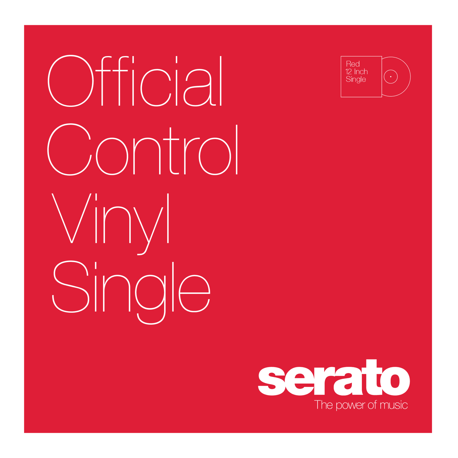 12" Serato Performance Series RED (Single)
