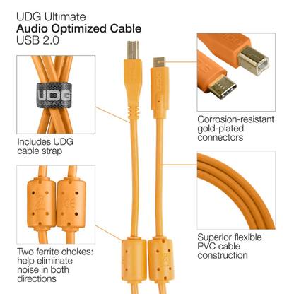 U96001 - UDG Ultimate Audio Cable USB 2.0 C-B Straight 1.5