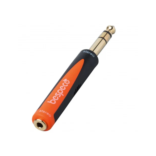 Bespeco SLAD210 - 3.5mm Jack (female) to 6.3mm Jack Stereo (male) Connector Adapter