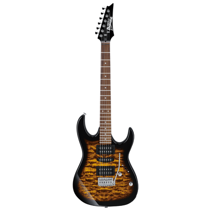 Ibanez GRX70QA-SB 6 String Solid Body Electric Guitar – Sunburst