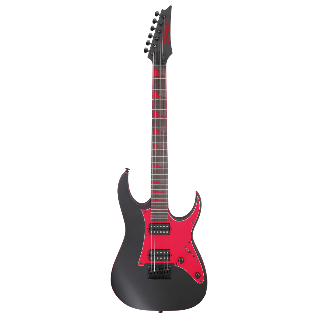 Ibanez GRG131DX 6 String Solid Body Electric Guitar – Black Flat