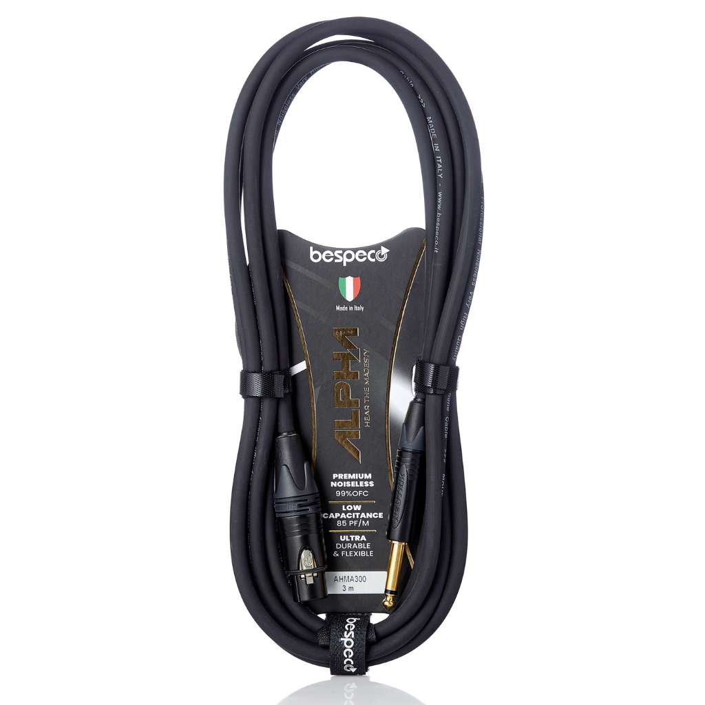 Bespeco - AHMA600 - 6.3mm Jack to XLRF Microphone Cable  6 meters