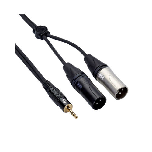 Bespeco EAYMS2MX 3.5 mm Male to 2 XLR Male