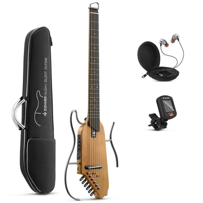 Donner HUSH-I Acoustic-Electric Guitar Kit for Travel Silent Practice