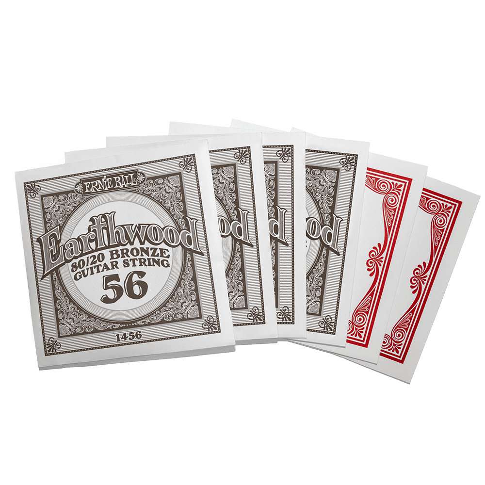 Ernie Ball - Medium Earthwood 80/20 Bronze Acoustic Guitar Strings 13-56 Gauge