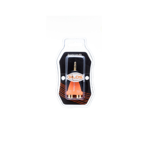 Bespeco SLAD380 - 3.5 mm stereo jack plug to 2 RCA (female) socket