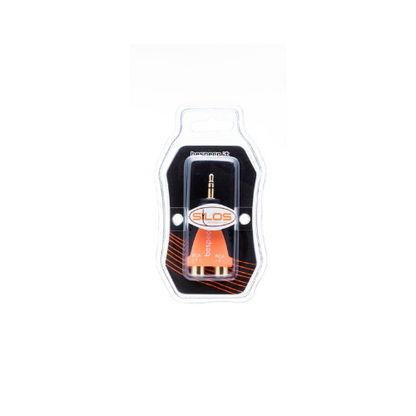 Bespeco SLAD380 - 3.5 mm stereo jack plug to 2 RCA (female) socket