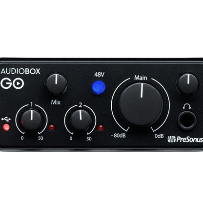 PreSonus AudioBox GO Ultra-Compact Mobile Audio Interface