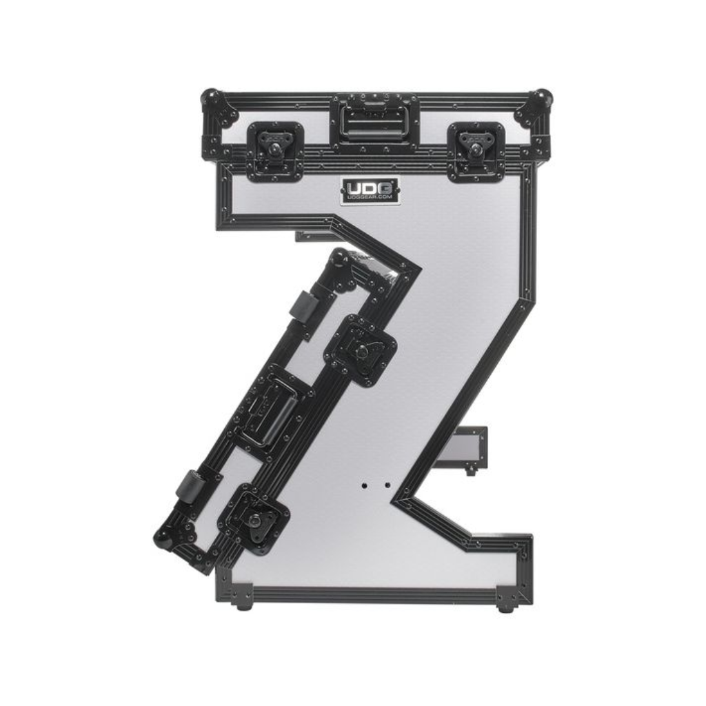 UDG U91072WH - Ultimate Flight Case Portable Z-Style DJ Table White Plus (Wheels)