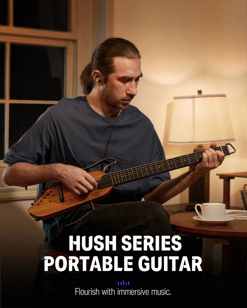 Donner HUSH-I Acoustic-Electric Guitar Kit for Travel Silent Practice