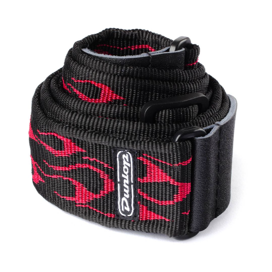 Dunlop D3811RD Flambe Red Guitar Strap