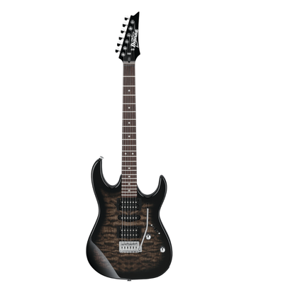 Ibanez GRX70QA-TKS 6 String Solid Body Electric Guitar – Transparant Black Sunburst