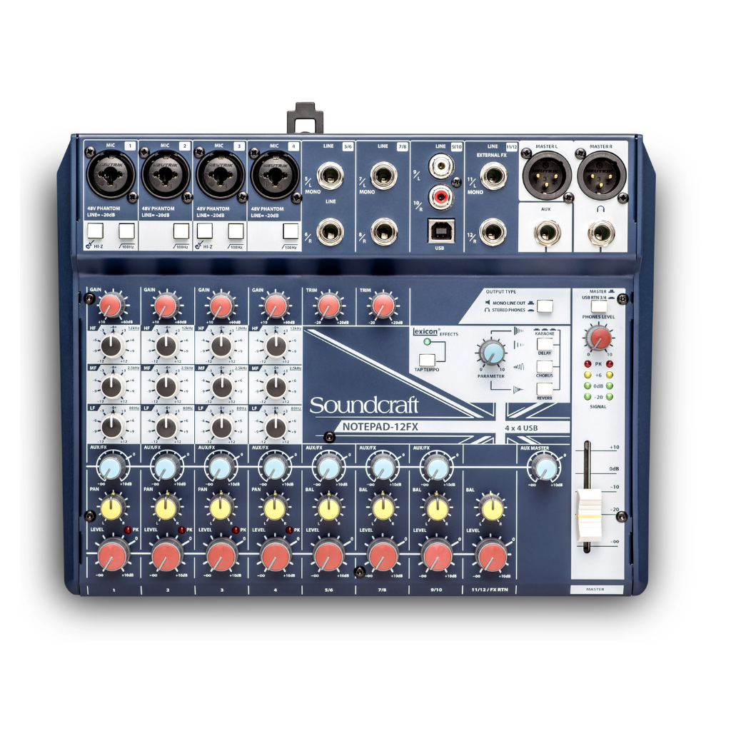 Soundcraft Notepad-12FX with USB I/O and Lexicon Effects
