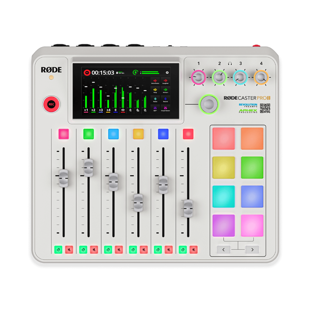 RodeCaster Pro II Integrated Audio Production Studio White
