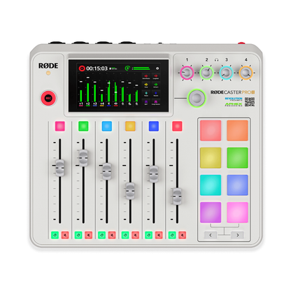 RodeCaster Pro II Integrated Audio Production Studio White