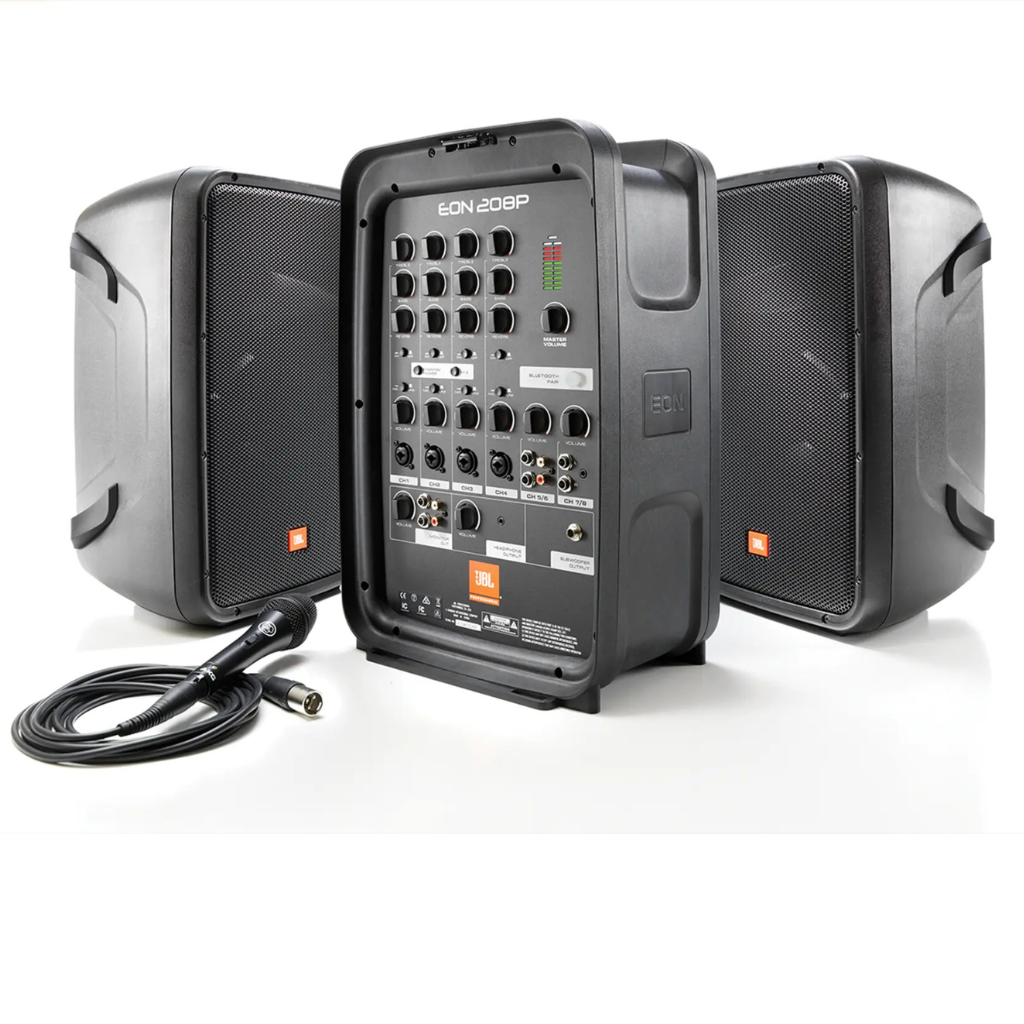 JBL EON208P Packaged 8" 2-Way PA with Powered 8-Channel Mixer and Bluetooth®