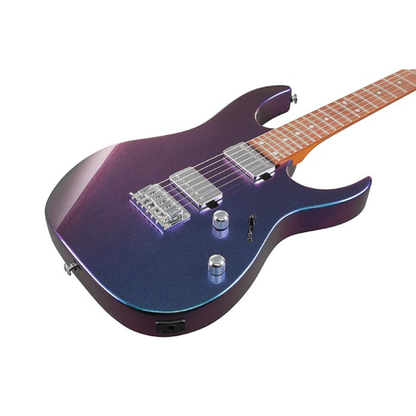 Ibanez GRG121SP 6 String Solid Body Electric Guitar Blue Metal Chameleon
