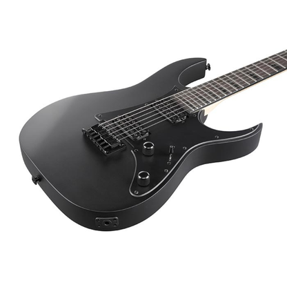 Ibanez GRG131EX 6 String Solid Body Electric Guitar Black Flat