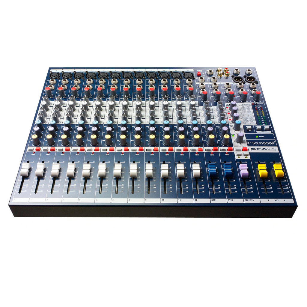 Soundcraft EFX12 12-Channel Analog Mixer with Lexicon FX.