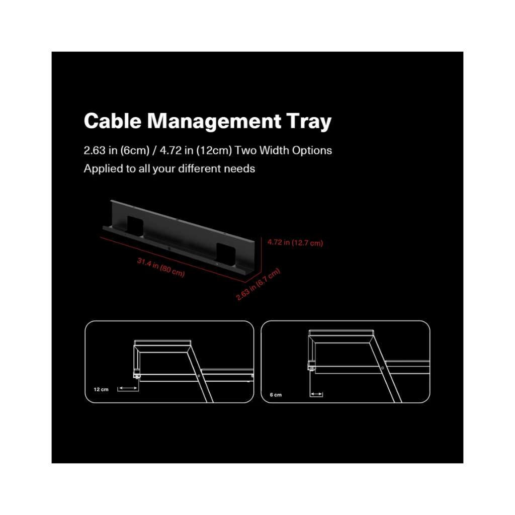 Wavebone Star Rover Workstation Cable Management Tray
