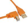 UDG Ultimate Audio Cable USB 2.0 A-B Orange Angled 2m