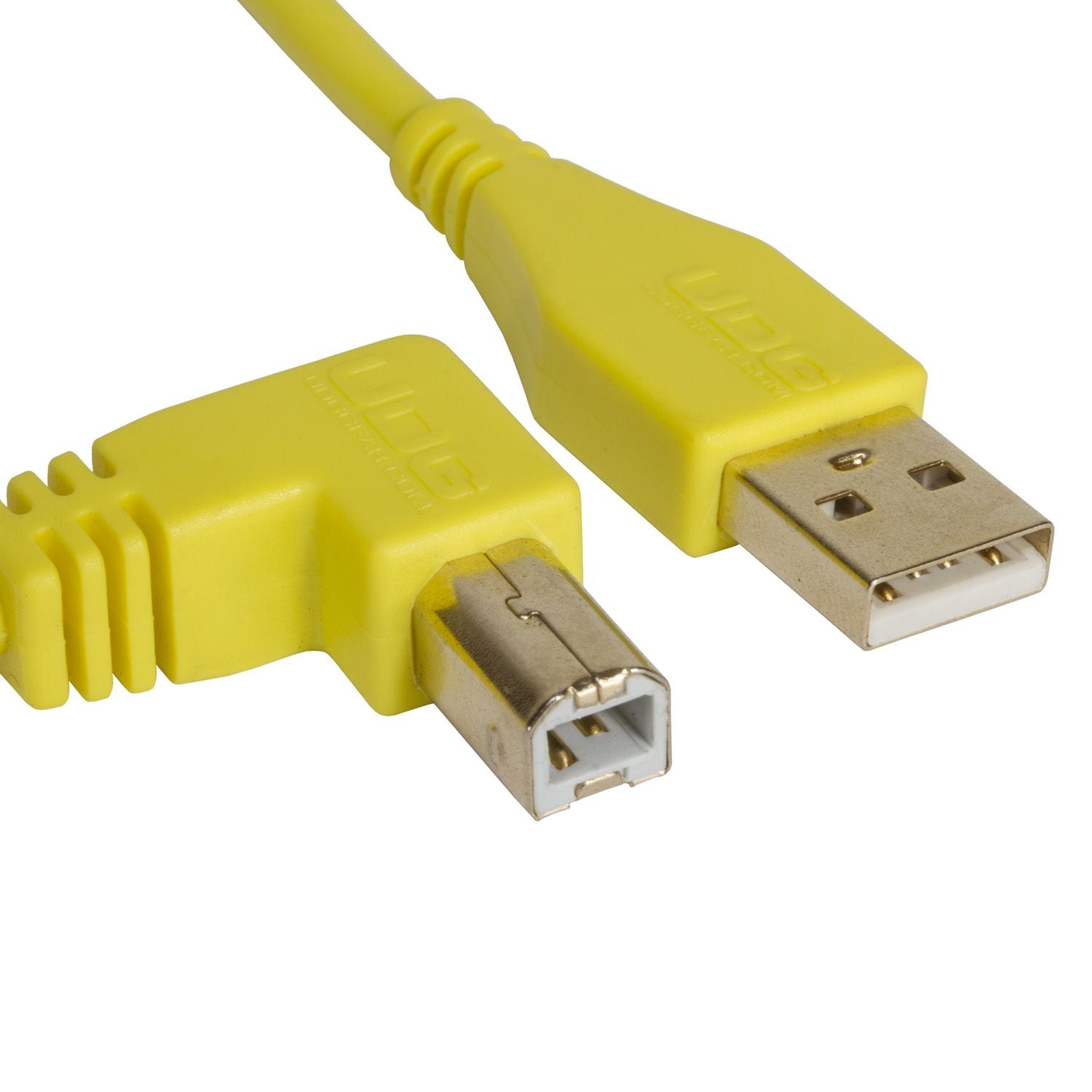 UDG Ultimate Audio Cable USB 2.0 A-B Yellow Angled 2m