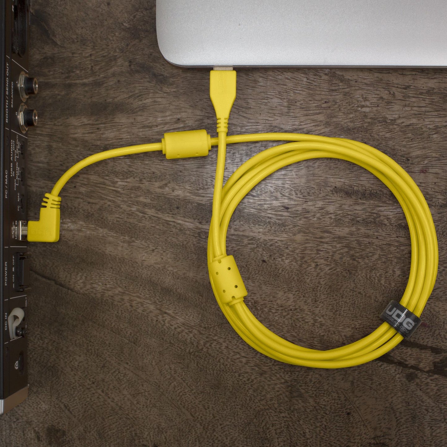 U95005YL - UDG Ultimate Audio Cable USB 2.0 A-B Yellow Angled 2m
