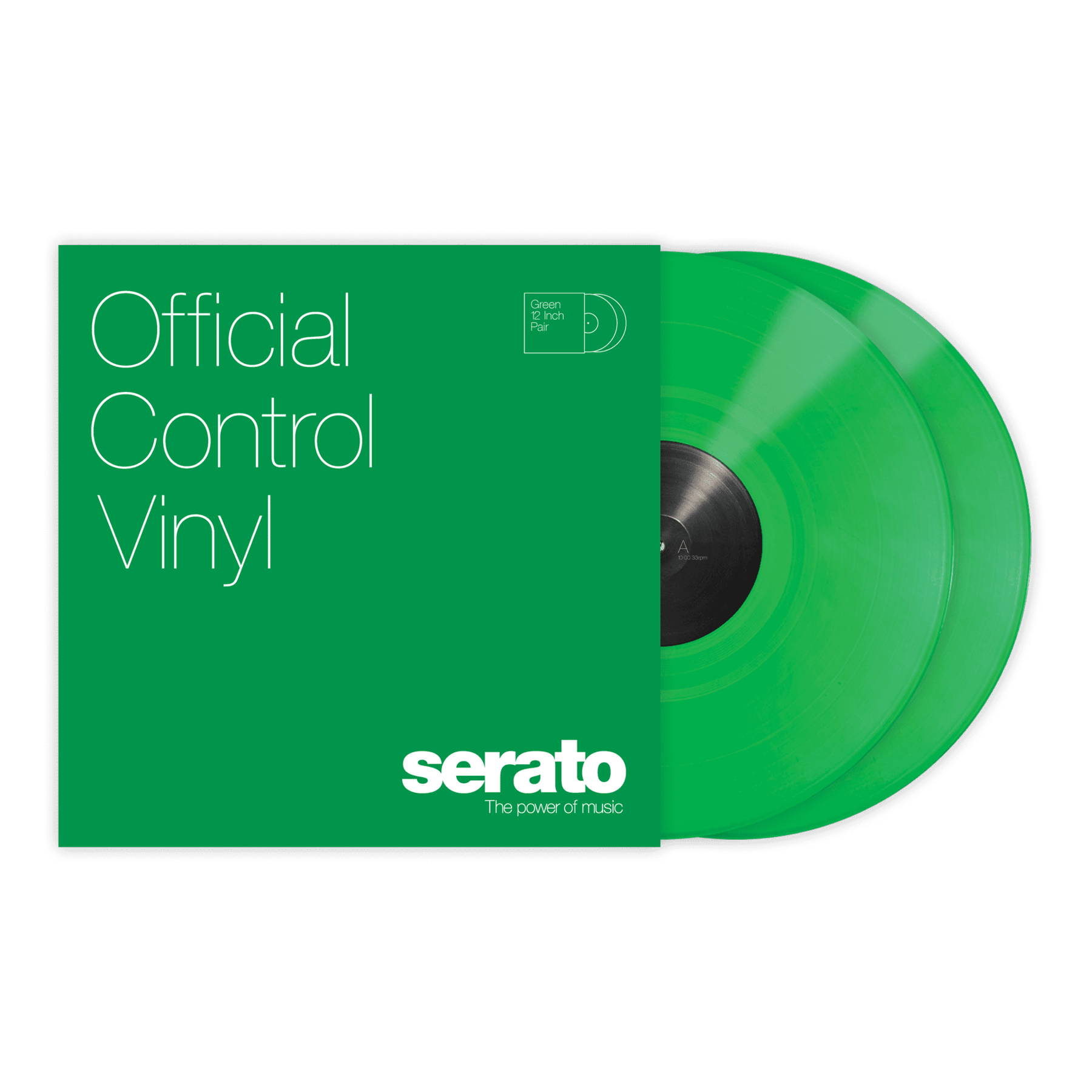 12" Serato Performance Series GREEN (Pair)