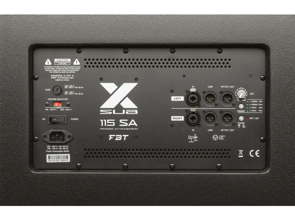 FBT X-SUB 115SA 15" Subwoofer