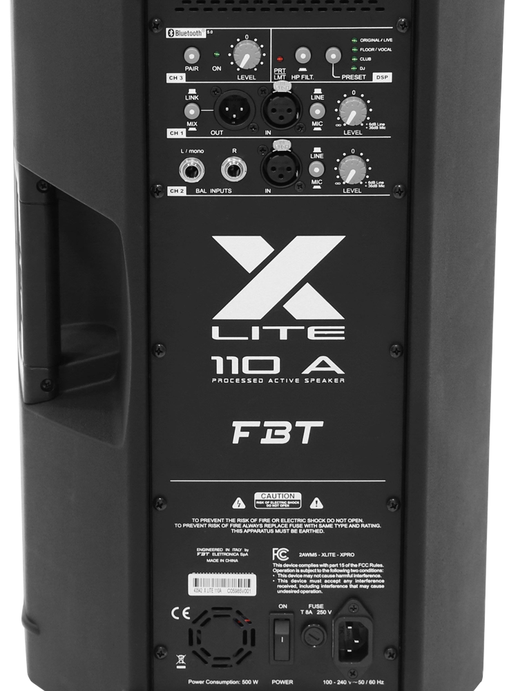 FBT X LITE 110A 10" Active Loudspeaker with Bluetooth