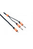 Bespeco SILOS Interlink SLYMSJ 3.5mm Stereo Jack to two 6.3 mm Jack Audio Cable